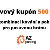 Slevový kupon 500 Kč na kombinaci kování a pohonu pro posuvnou bránu